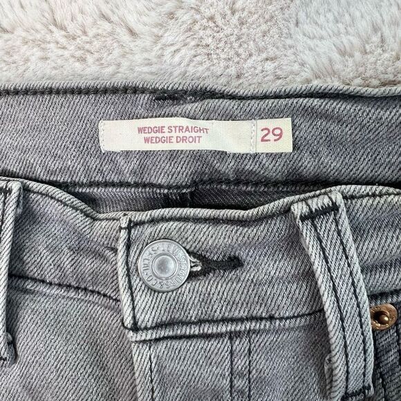 Levi's Charcoal Wedgie Straight Leg Jeans - Picture 2 of 9
